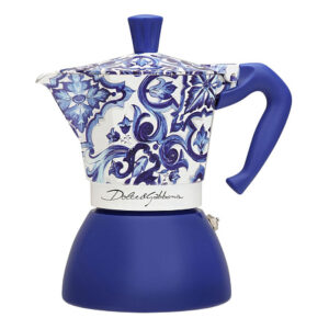 Гейзерная кофеварка Bialetti Moka Induction 5357 Dolce&Gabbana Blu Mediterraneo