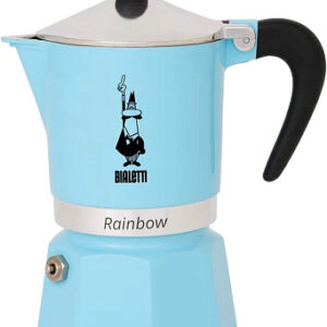 Гейзерная кофеварка Bialetti Rainbow (1 чашека) 5041 голубая